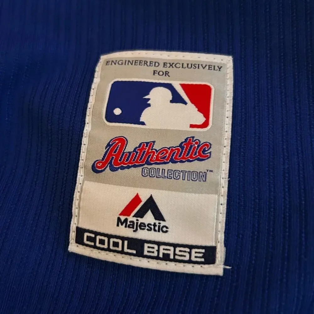 Majestic Chicago Cubs Kids MLB Short Sleeve Blue & Red‎ Jersey Size Medium 10/12